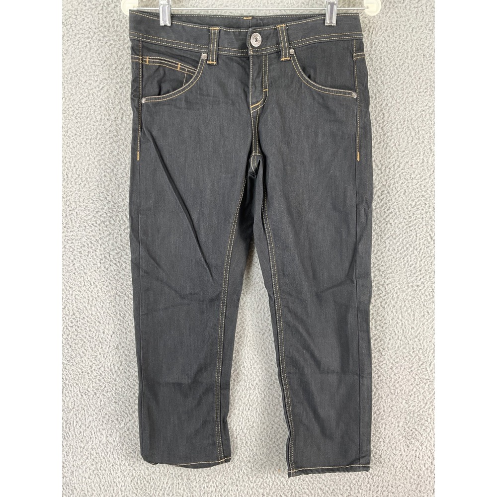 Athleta Capri Jeans Womens 4 Dark Wash Denim Stretch Cropped Pants Excellent